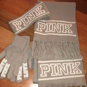 VS PINK scarf set